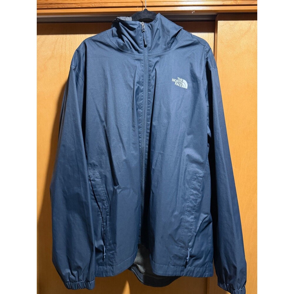 The North Face Waterproof Signature Rain Jacket - Navy Blue - Inner Lining 2XL